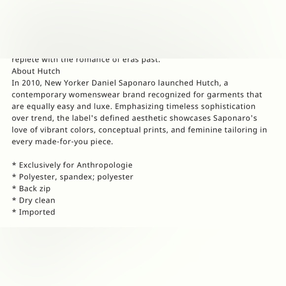 Anthropologie X Hutch Black Floral dress - Picture 12 of 14